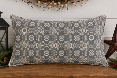 GETTYBURG CREAM/GRAY PILLOW SHAM 20X30